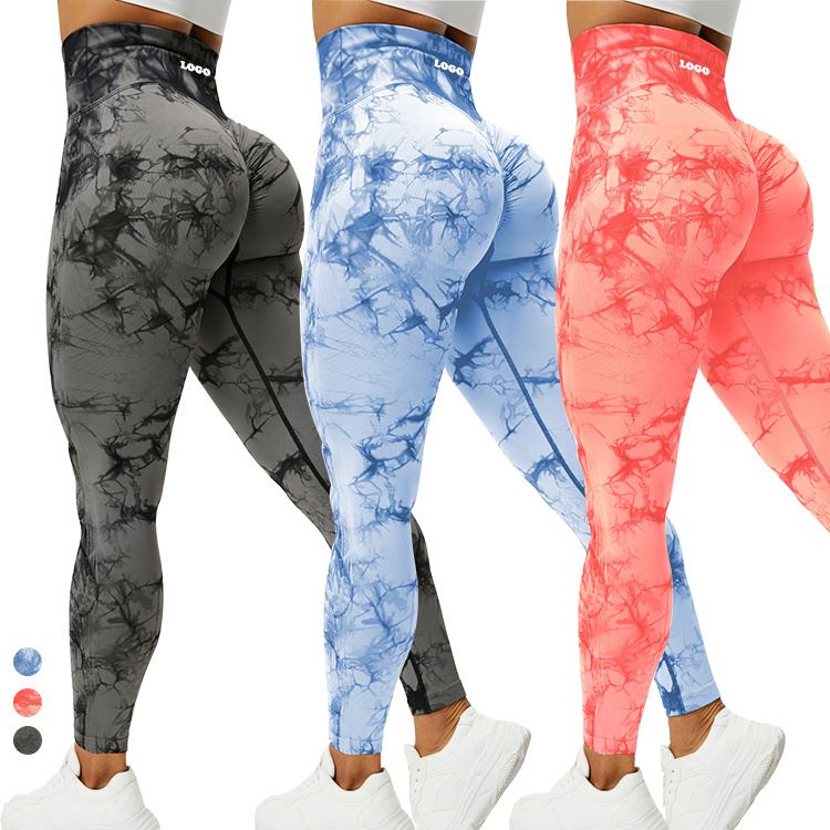 Legging Tie Dye Mengangkat Punggung Scrunch
